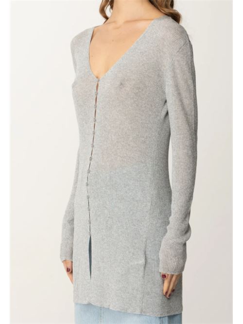 Cardigan lungo in lurex Manila Grace MANILA GRACE | M440VX-MA155